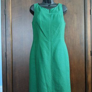 Green Talbots Silk Sheath Dress